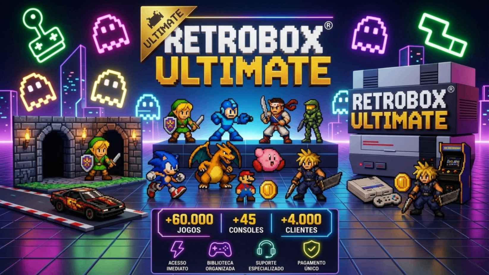 RetroBox - Ultimate (PS2, PS3, XBOX 360 E PSVITA)